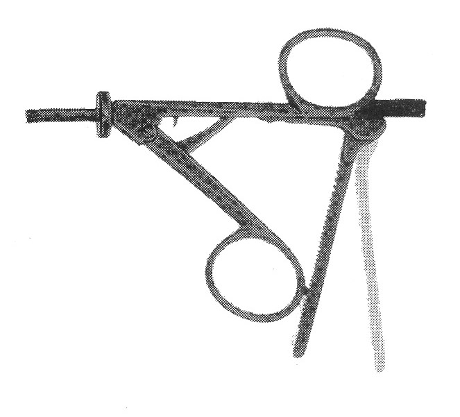 İZOLELİ ENDO  KAVRAMA FORSEPS D MODEL SAP ÇAP: 5MM L:36CM